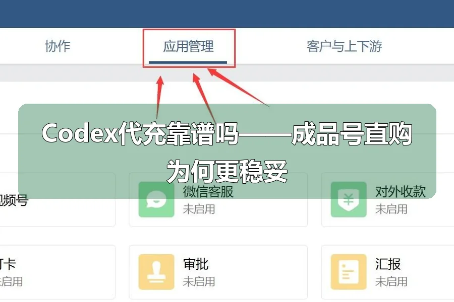 Codex代充靠谱吗——成品号直购为何更稳妥